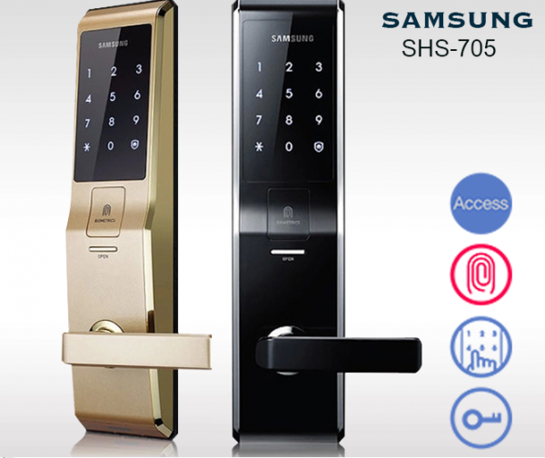 Các mẫu khoá cửa vân tay Samsung phổ biến