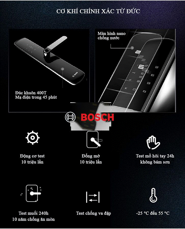 Mua khóa điện tử Bosch chính hãng ở đâu uy tín nhất